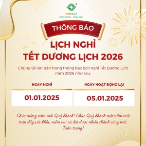 THÔNG BÁO LỊCH NGHỈ TẾT DƯƠNG LỊCH 2026